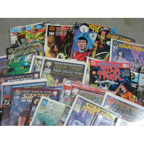 2004 - Approx 42 DC Star Trek related comics including original, Deep Space 9 and Next Generation etc