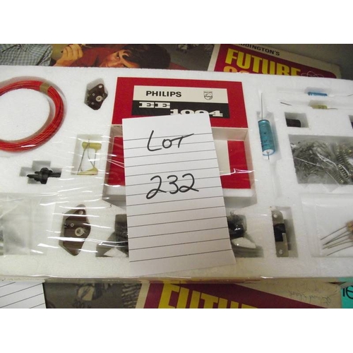 232 - 3 German Norelco electronic kits EE1004, all sealed inside, being sold as seen, collect only