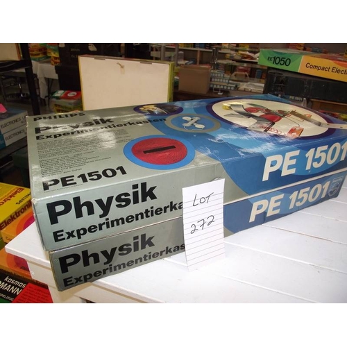 272 - 2 Philips physics kits (German) PE1501, some components may be missing so being sold as seen, collec... 