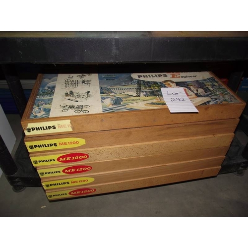 292 - 6 Philips/Norelco mechanical engineer kits ME1200,  some components may be missing so being sold as ... 