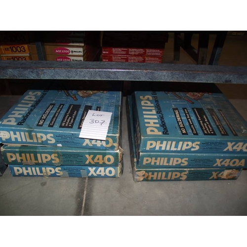 307 - 6 Philips X40 radio and electronic kits,  some components may be missing so being sold as seen, coll... 