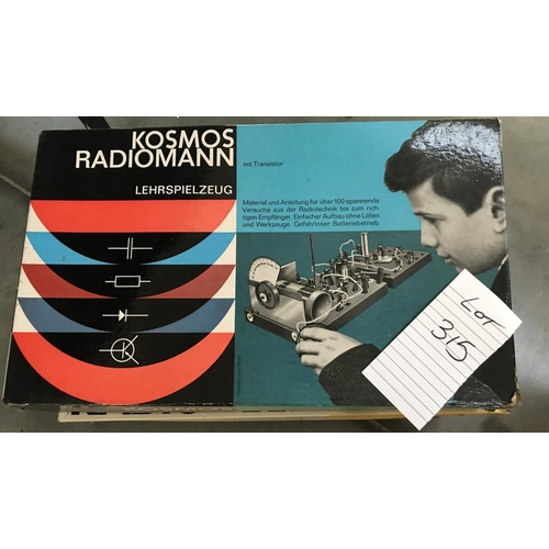 315 - 3 Kosmos radiomann radio/electronic kits, may be missing some components, so being sold as seen, col... 