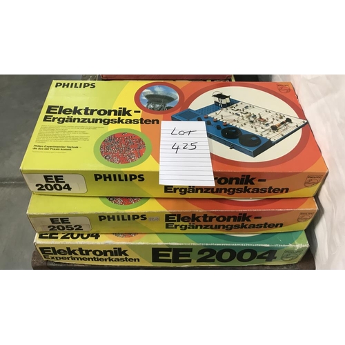 425 - 3 Philips electronic kits 2x EE2004 & 1x EE2052 (2 sealed, 1 used) 1 may be missing some components,... 