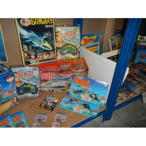 44 - A selection of Matchbox Stingray figures, play sets etc.,