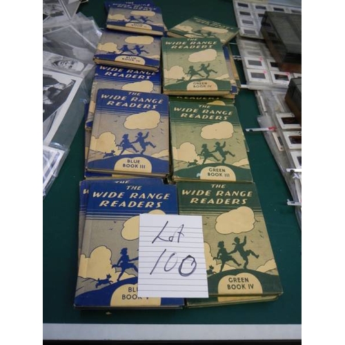 100 - A quantity of ''The Wide Range'' readers books.