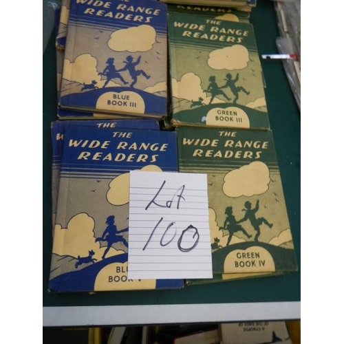 100 - A quantity of ''The Wide Range'' readers books.