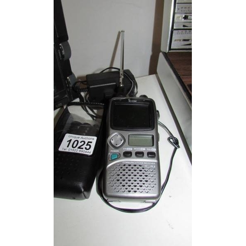 1025 - An Icom IC-R3 communication receiver, working.