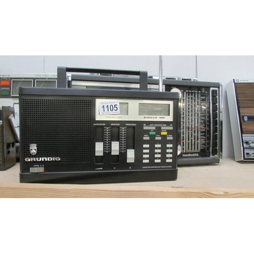 1105 - A Grundig Satellit 5000 a/d and a Grundig Satellit 300, working.