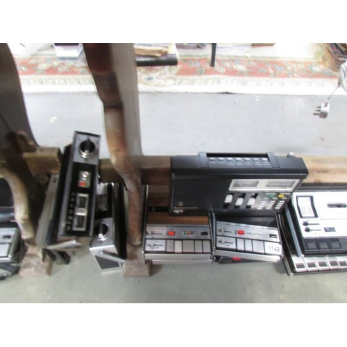 1149 - A large selection of Grundig radios and cassettes, all a/f, for spares or repair.