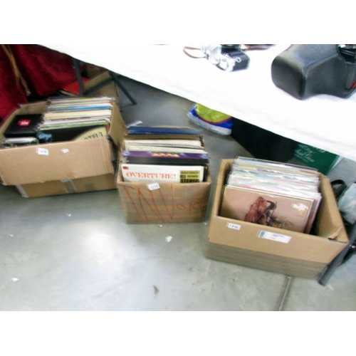 1216 - 3 boxes of LP records and a quantity of CD's.