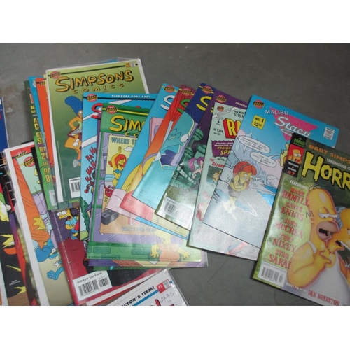 2001 - Over 120 The Simpsons Comics - Bongo Comics including The Simpsons, Itchy and Scratchy, Radioactive ... 