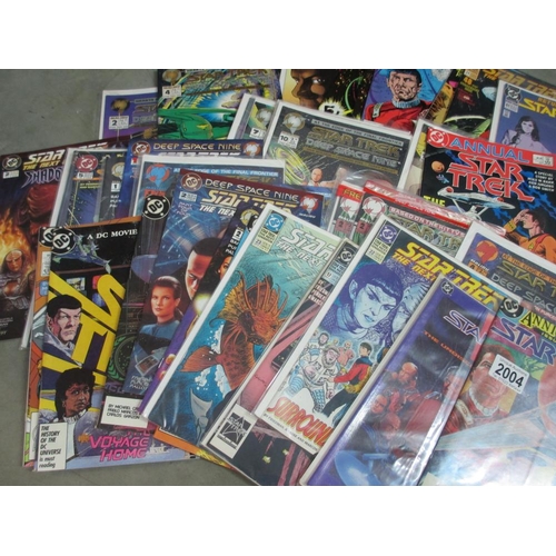 2004 - Approx 42 DC Star Trek related comics including original, Deep Space 9 and Next Generation etc