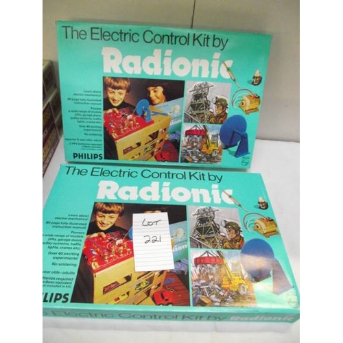 221 - 2 Philips electric control kits by Radionic, both still sealed inside, being sold as seen, collect o... 