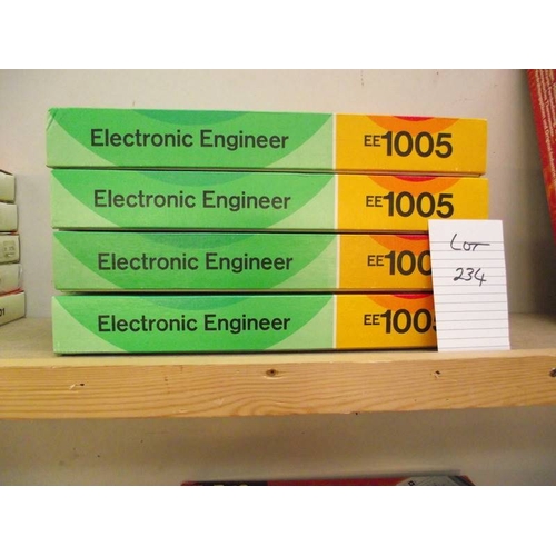 234 - 4 Philips electronic engineer kits EE1005, all sealed inside, being sold as seen, collect only