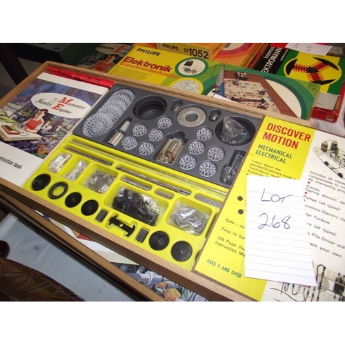 268 - 4 Philips and 2 Norelco mechanical engineer kits ME1200,  some components may be missing so being so... 