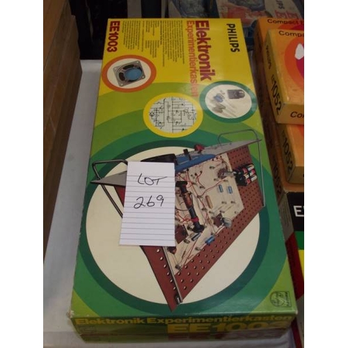 269 - 2 Philips electronic kits (German) EE1003,  some components may be missing so being sold as seen, co... 