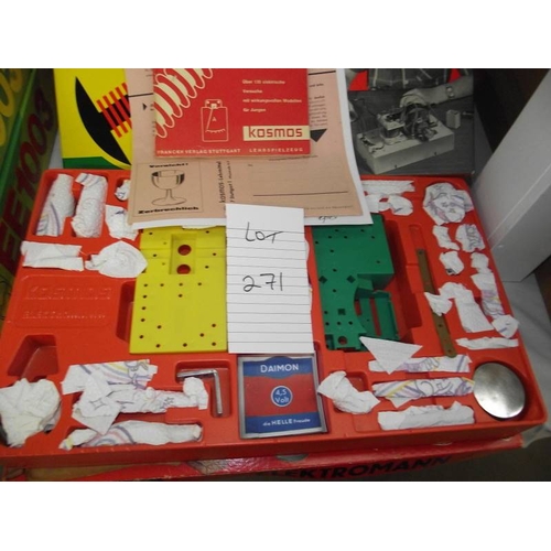 271 - 2 Kosmos electronic (German) kits, some components may be missing so being sold as seen, collect onl... 