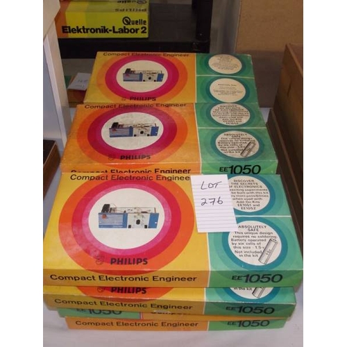 276 - 12 Philips compact electronic engineer kits EE1050, some components may be missing so being sold as ... 