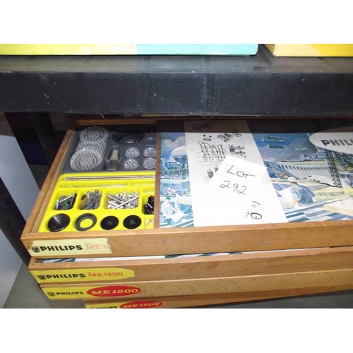 292 - 6 Philips/Norelco mechanical engineer kits ME1200,  some components may be missing so being sold as ... 