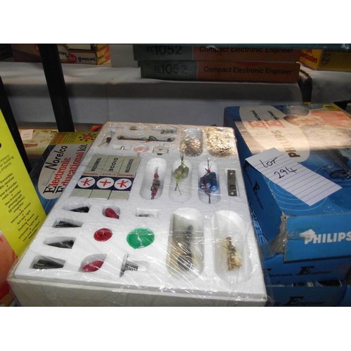 294 - 8 Philips electronic engineer kits, EE8,  some components may be missing so being sold as seen, coll... 