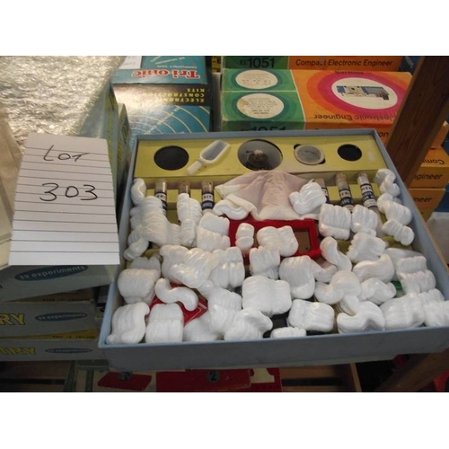 303 - 6 Merit chemistry sets,  some components may be missing so being sold as seen, collect only