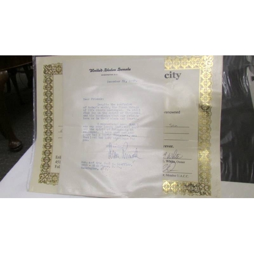 3298 - Various photographs and ephemera relating to JFK from the Robert L White collection.