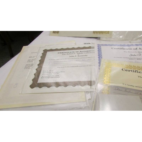 3298 - Various photographs and ephemera relating to JFK from the Robert L White collection.