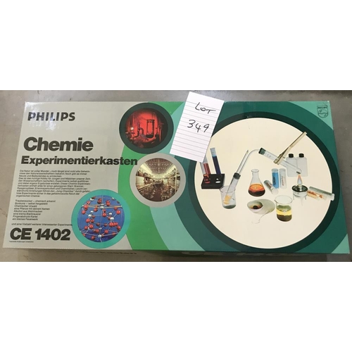 349 - A Philips Chemistry kit (German) CE1402, still sealed inside, so being sold as seen, collect only