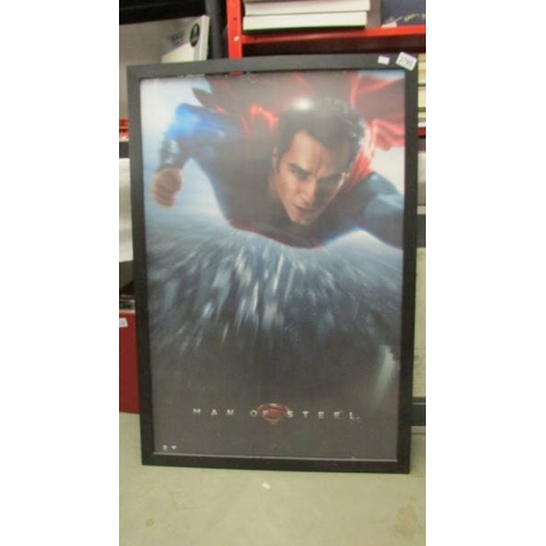 3795 - A ''Man of Steel'' 3D Superman framed print.