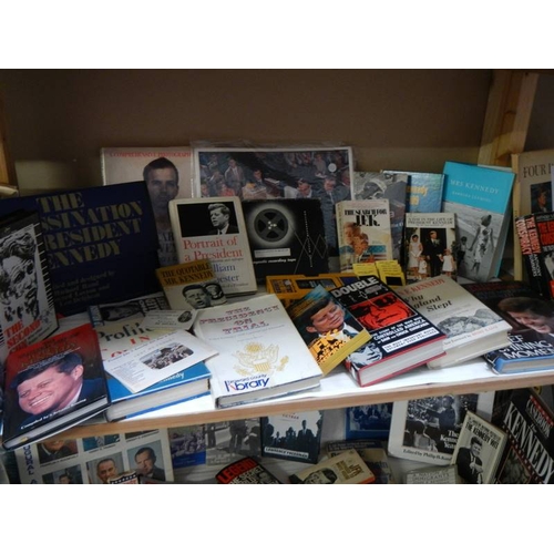 3810 - A massive lot of JFK related items including photographs, posters, books, videos, slides, newspapers... 