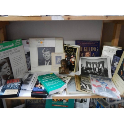 3810 - A massive lot of JFK related items including photographs, posters, books, videos, slides, newspapers... 