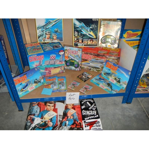 44 - A selection of Matchbox Stingray figures, play sets etc.,