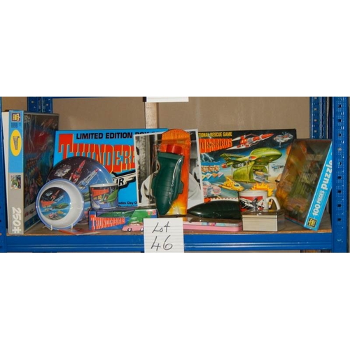 46 - A good lot of Thunderbird toys including Lady Penelope Rolls Royce.