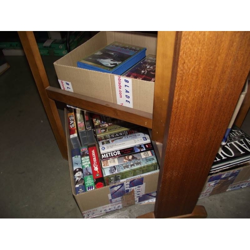 488 - A large quantity of books and videos related to war