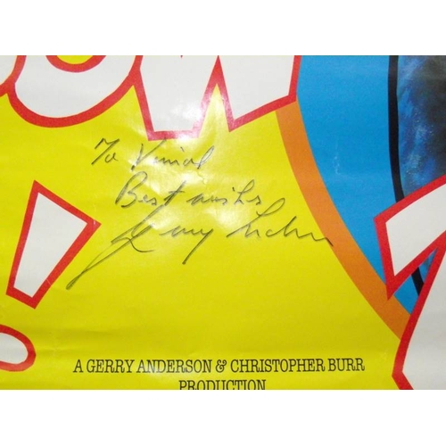 494 - 2 Dick Spanner P.I. posters both signed by Gerry Anderson and a Funderson letter