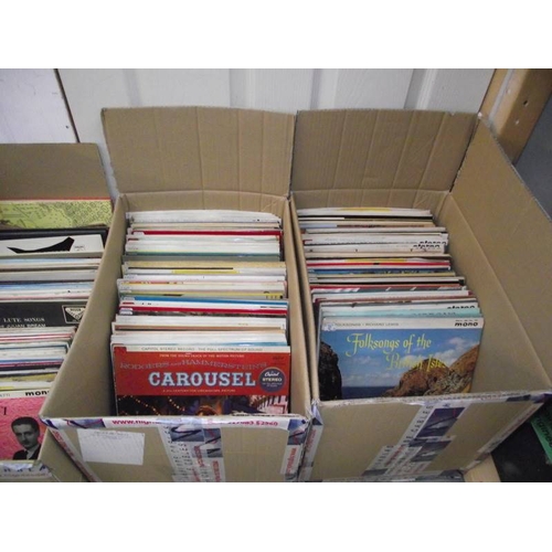 496 - A large collection of 400+ Lp's mostly classical, majority sticker dated from mid 50's to mid 60's, ... 