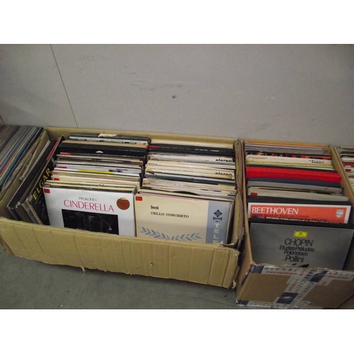 496 - A large collection of 400+ Lp's mostly classical, majority sticker dated from mid 50's to mid 60's, ... 