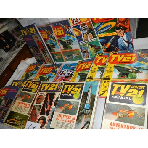 63 - A quantity of TV 21 annuals.