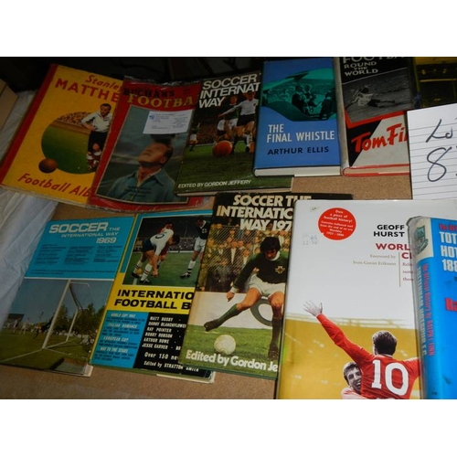 83 - A mixed lot of football books, videos, programmes etc.,