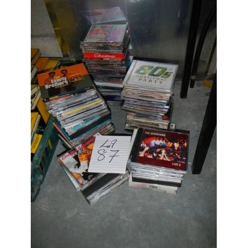 87 - A large quantity of assorted CD's.