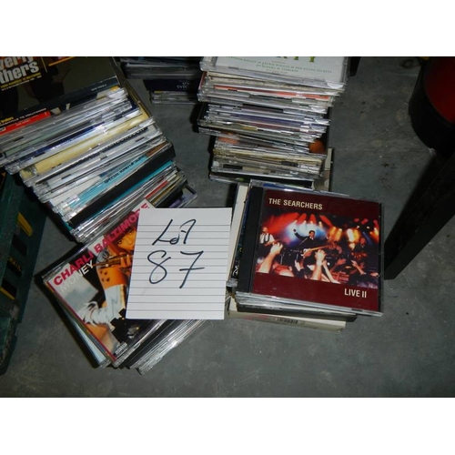 87 - A large quantity of assorted CD's.