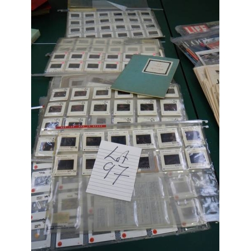 97 - A large quantity of slides including space, biology etc.,