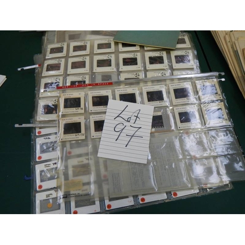 97 - A large quantity of slides including space, biology etc.,