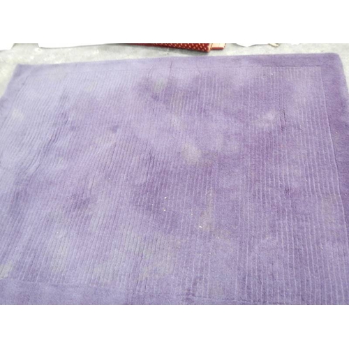 525 - 7 rugs in good condition, Brown, purple flowers 205 x 145 cm, Red dot 130 x 170 cm, Purple 140 x 160... 