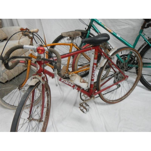 538 - A Viking ''Warlord'' 12 speed racing bike, a Raleigh child's bike and an Apollo ''Impact'' mountain ... 