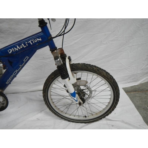 541 - A Child's demolition bicycle in need of renovation,.