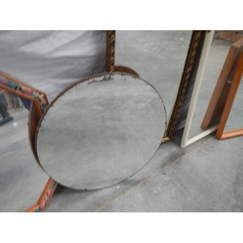 561 - 6 mirrors in various shapes and sizes.