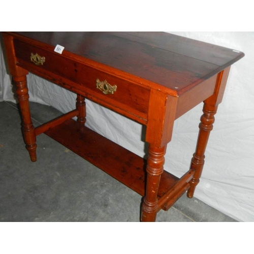 591 - An antique pine wash stand, 91 x 73 x 44 cm.