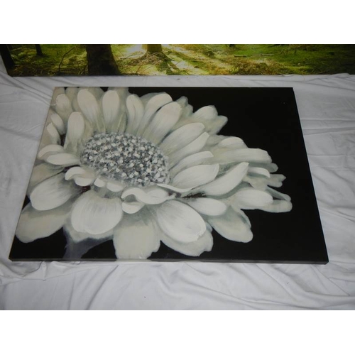 603 - 5 prints and 2 paintings in various sizes the largest being 120 x 50 cm.