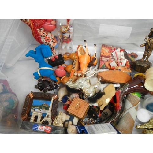 608 - A good collection of dolls/animals/ornaments etc.,